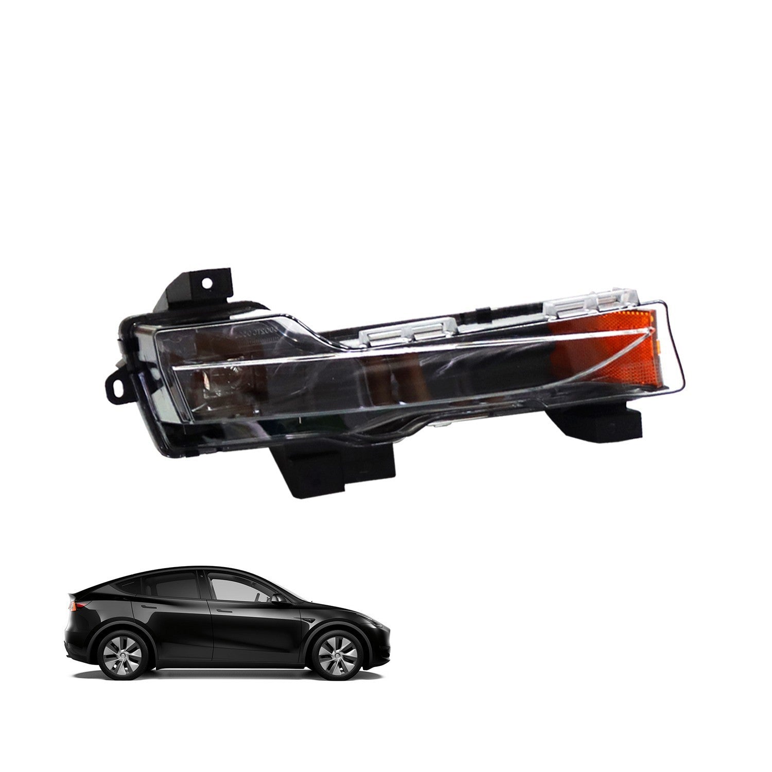 Right Fog Light DRL Bumper Lamp for 2017-2023 Tesla Model 3/Y Passenger Side