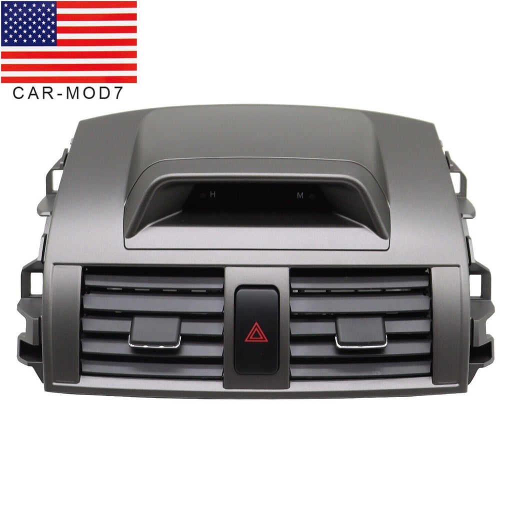 Center Dash Vent Panel Clock Emergency Switch for 09-13 Toyota Corolla
