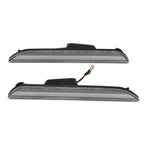 Clear Lens White LED Rear Side Marker Signal Lights for 2015-21 Ford Mustang
