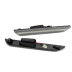 Clear Lens White LED Rear Side Marker Signal Lights for 2015-21 Ford Mustang