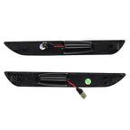 Clear Lens White LED Rear Side Marker Signal Lights for 2015-21 Ford Mustang