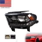 Black HID Left Driver Headlight for Dodge Durango 2016-2020