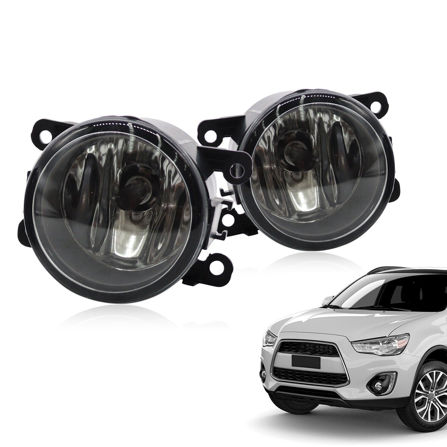 Mitsubishi Outlander Sport ASX RVR Bumper Fog Lamp Driving Light w/Bulbs