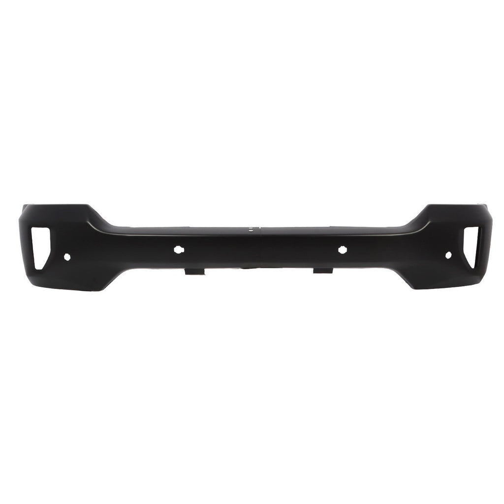 Black Front Bumper w/ Sensor & Fog Light Holes for 16-19 Chevy Silverado 1500