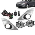 Bumper Fog Light with Chrome Cover for 2012-2014 Toyota Camry L LE XLE