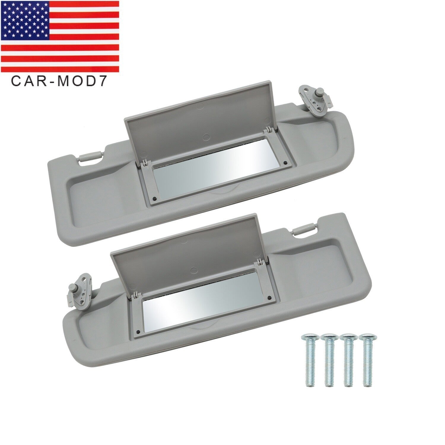 Honda Civic 2006-2011 Sun Visor Covers Light Gray Driver & Passenger Pair
