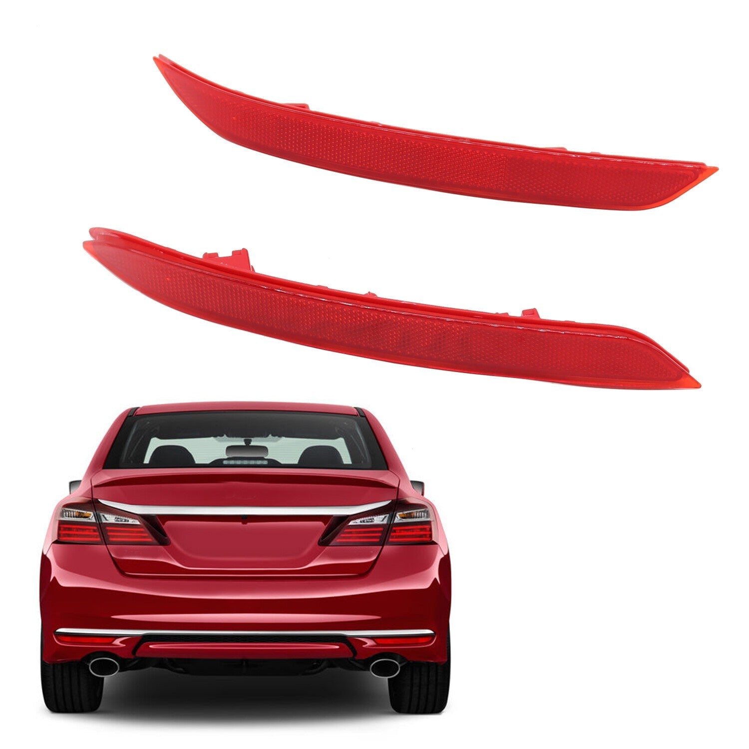 2016-2017 Honda Accord Rear Bumper Reflector Set Left & Right