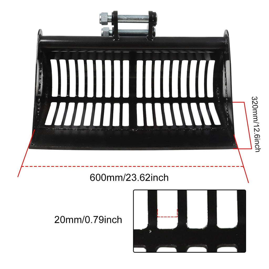 600mm Screening Skeleton Bucket Attachment for Mini Excavators Diggers