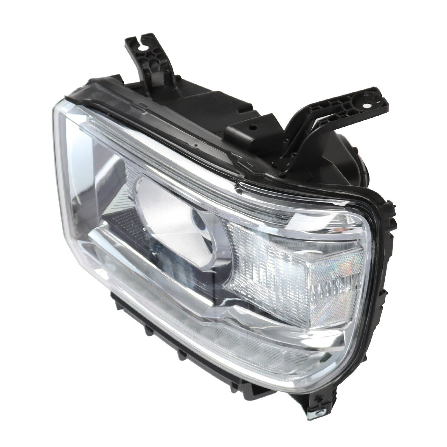 Black LED DRL Projector Headlights for 2014-18 GMC Sierra 1500 2500HD 3500HD