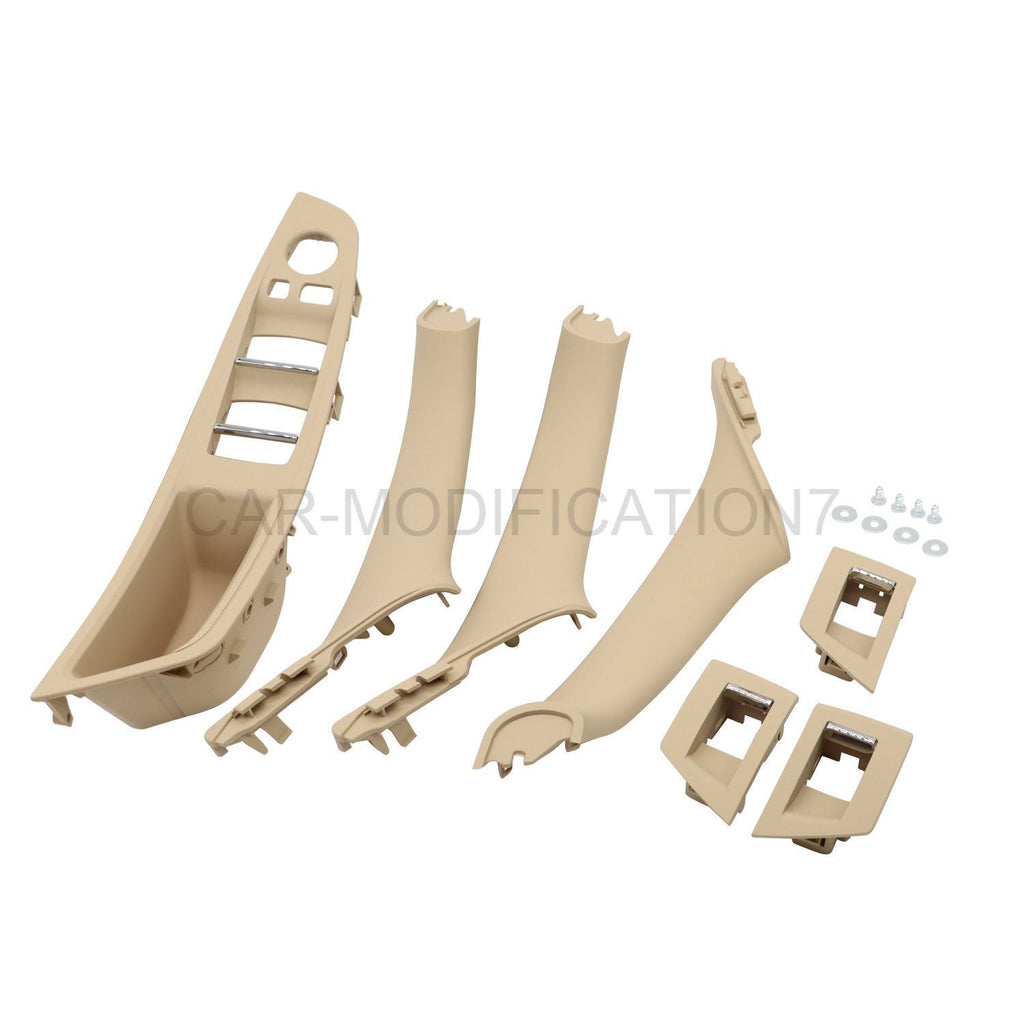 Beige Inner Door Handle Pull Trim Cover for BMW 5 Series F10 F11 2010-2016