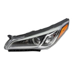 Chrome Halogen Headlight Assembly Pair for 2015-2017 Hyundai Sonata