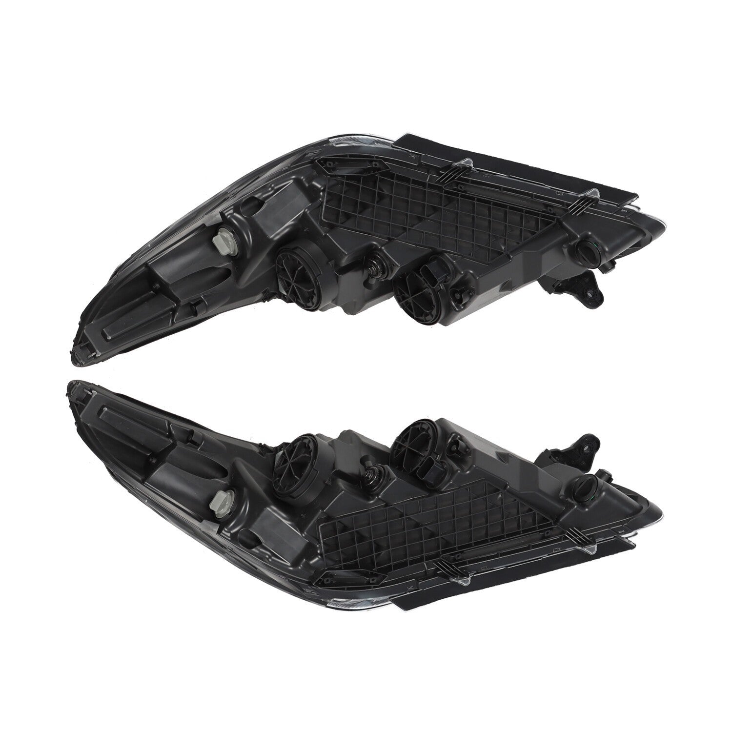 Chrome Halogen Headlight Assembly Pair for 2015-2017 Hyundai Sonata