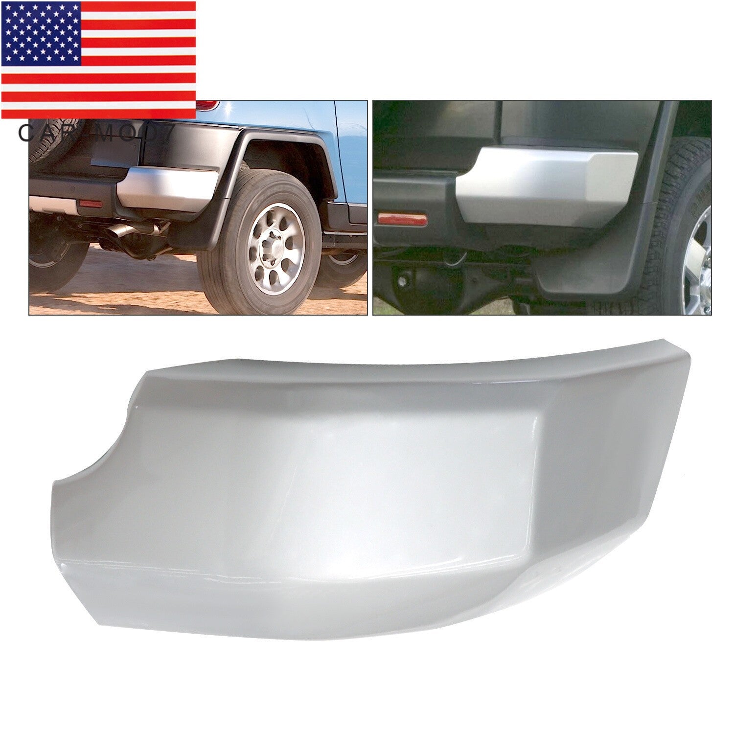 Toyota FJ Cruiser 07-14 Rear Right Silver Bumper End Cap TO1105121