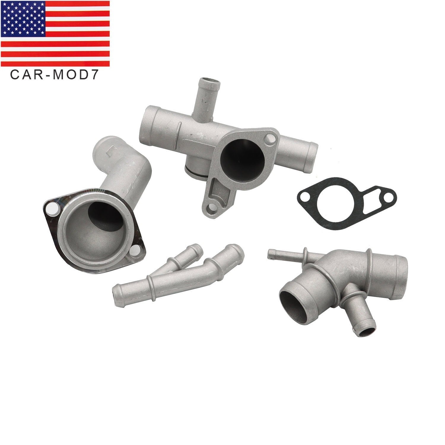 Cast Aluminum Coolant Flange Upgrade for VW MK4 Golf Jetta GLI GTI TT 1.8T