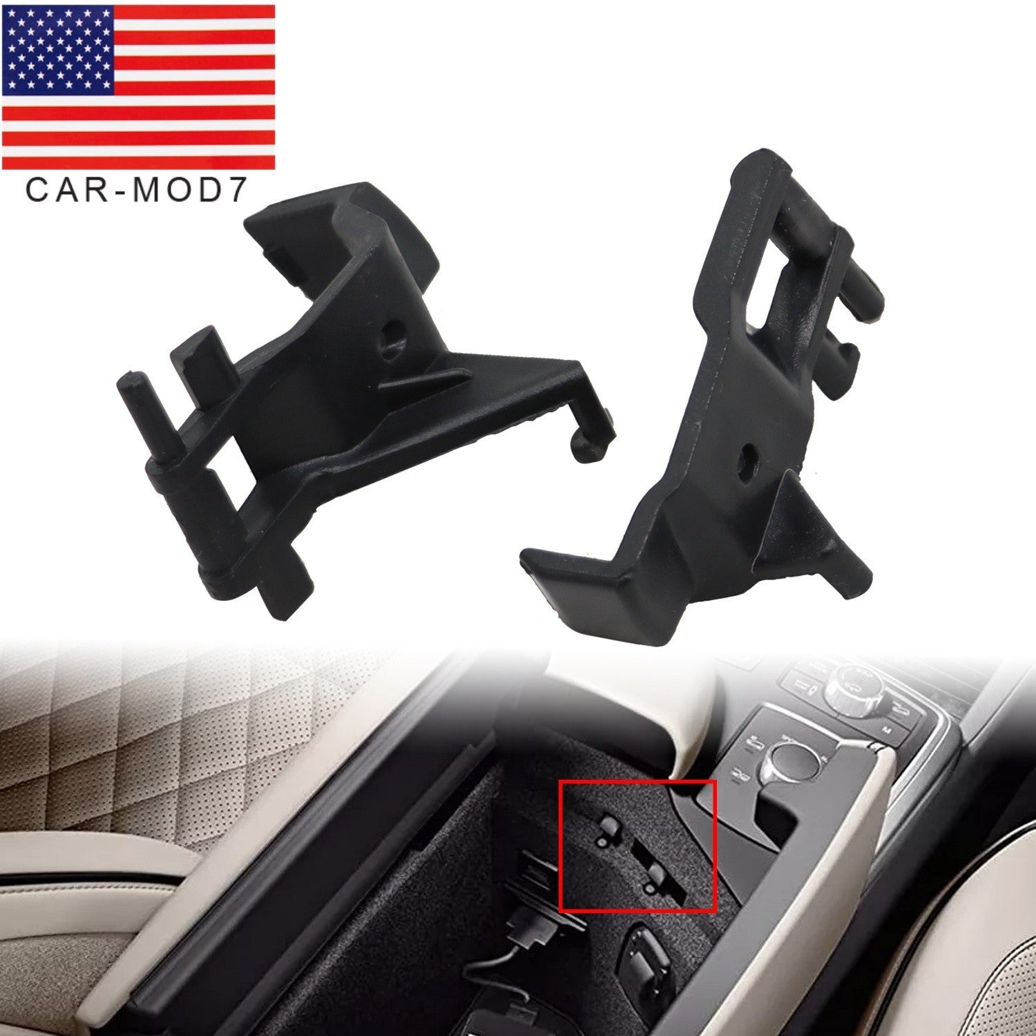 Right Side Center Console Armrest Latch Clip for Mercedes-Benz X166 GLS 2016-19