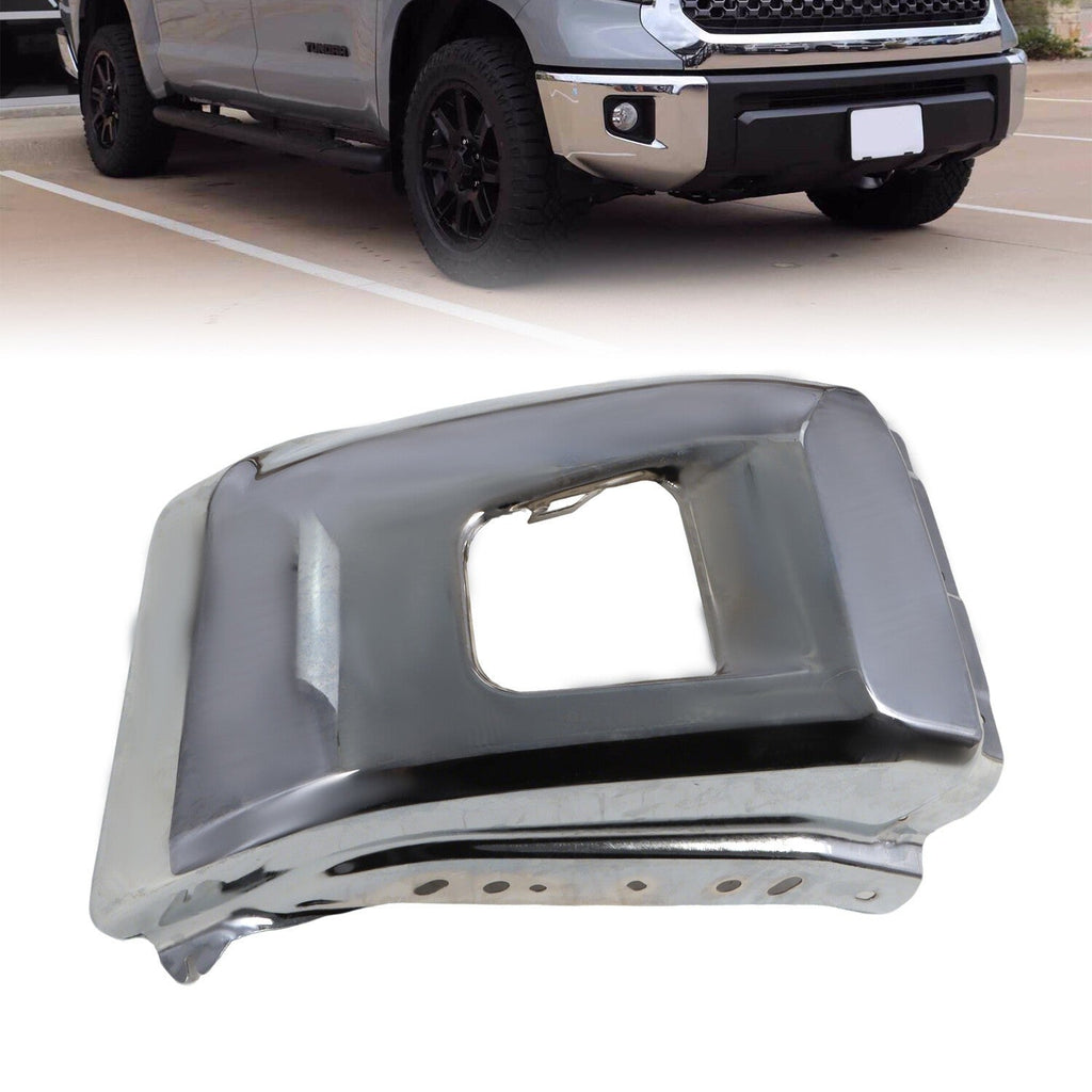 2014-2021 Toyota Tundra Front Left Chrome Steel Bumper End 521130C040