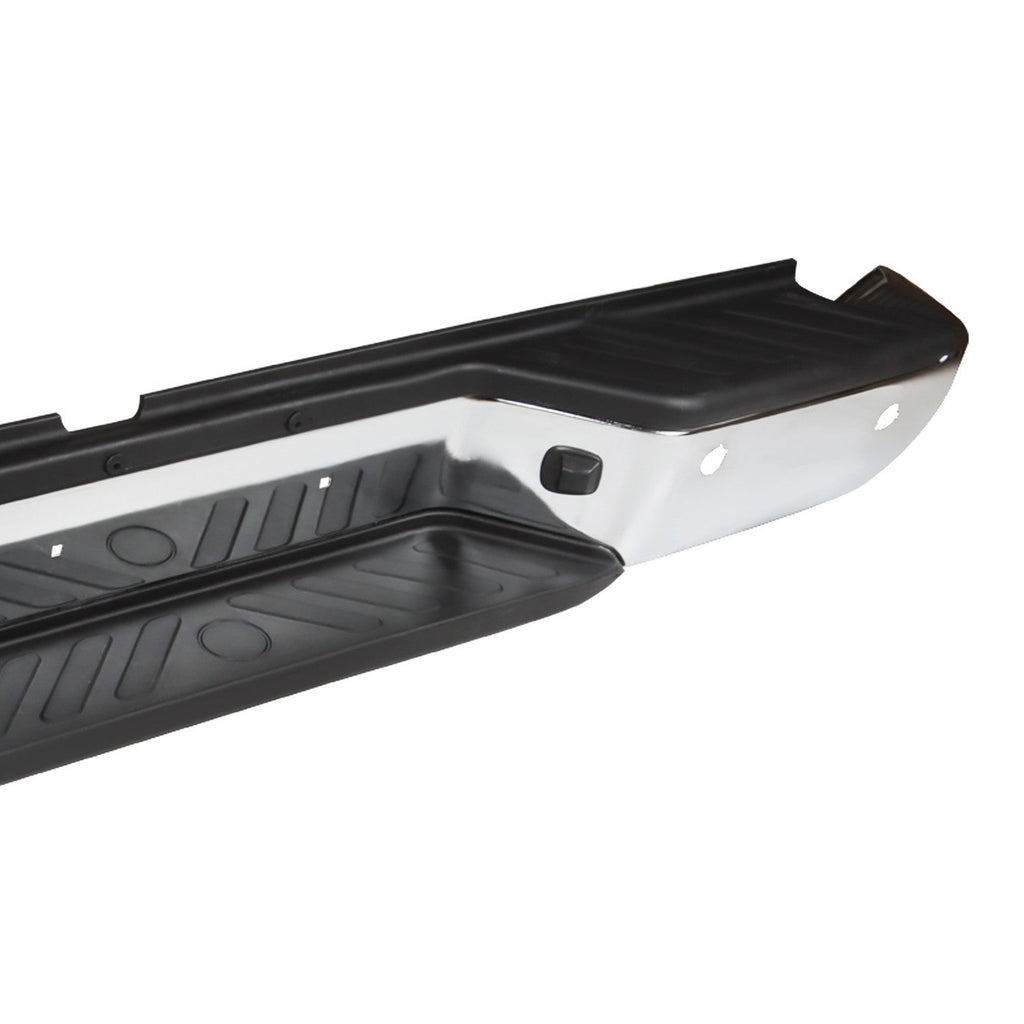 Chrome Rear Step Bumper Assembly for 2013-2021 Nissan Frontier w/ Sensor & Pad