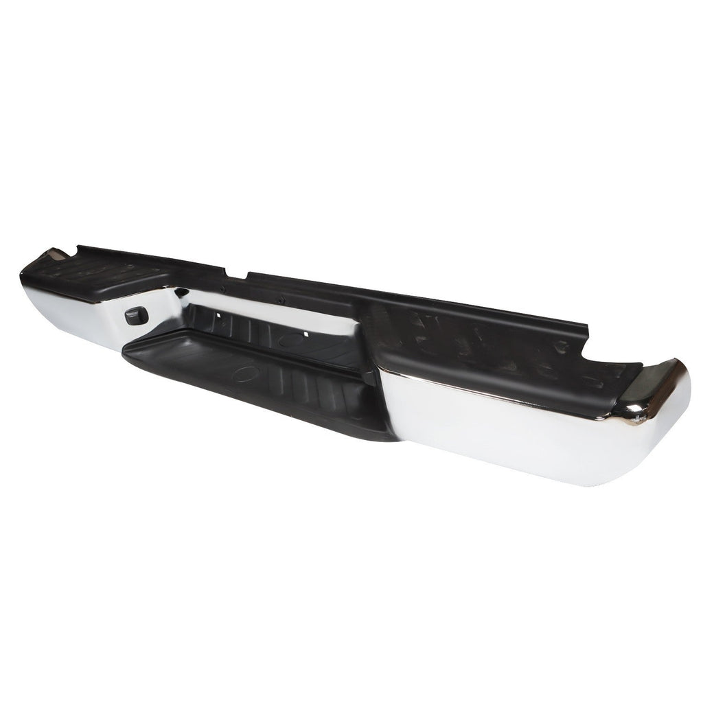 Chrome Rear Bumper Assembly Ni1103114 for Nissan Frontier 2005-2021 No Sensor