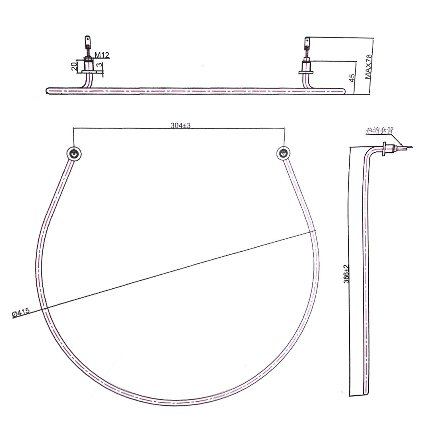 Whirlpool Dishwasher Heating Element W10518394 AP5690151 PS8260087 Replacement
