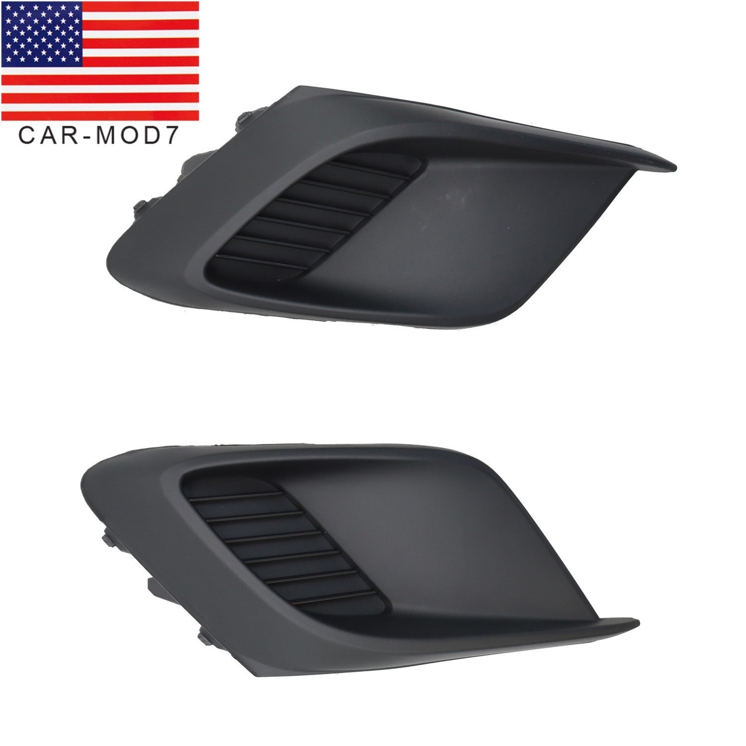 Fit for 14-16 Mazda 3 Front Bumper Fog Light Covers Textured Left & Right Side