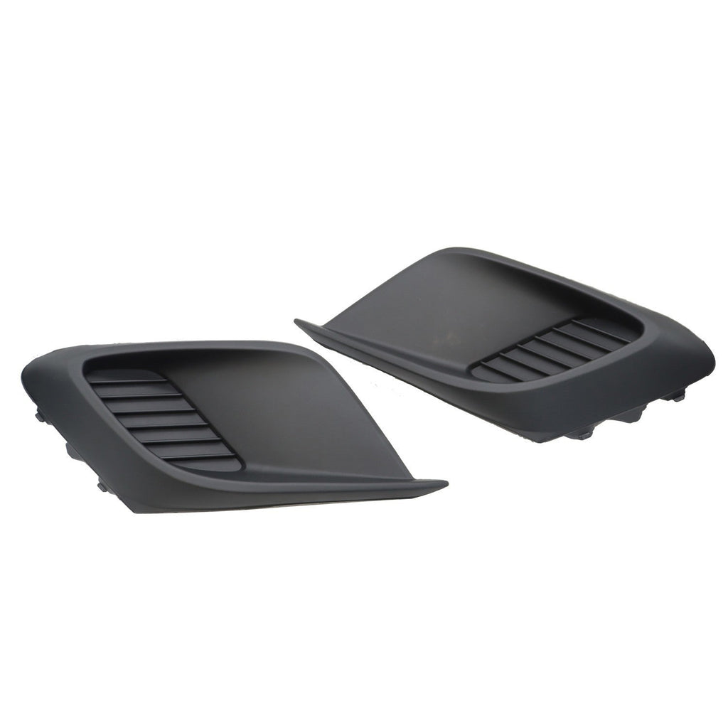 Fit for 14-16 Mazda 3 Front Bumper Fog Light Covers Textured Left & Right Side