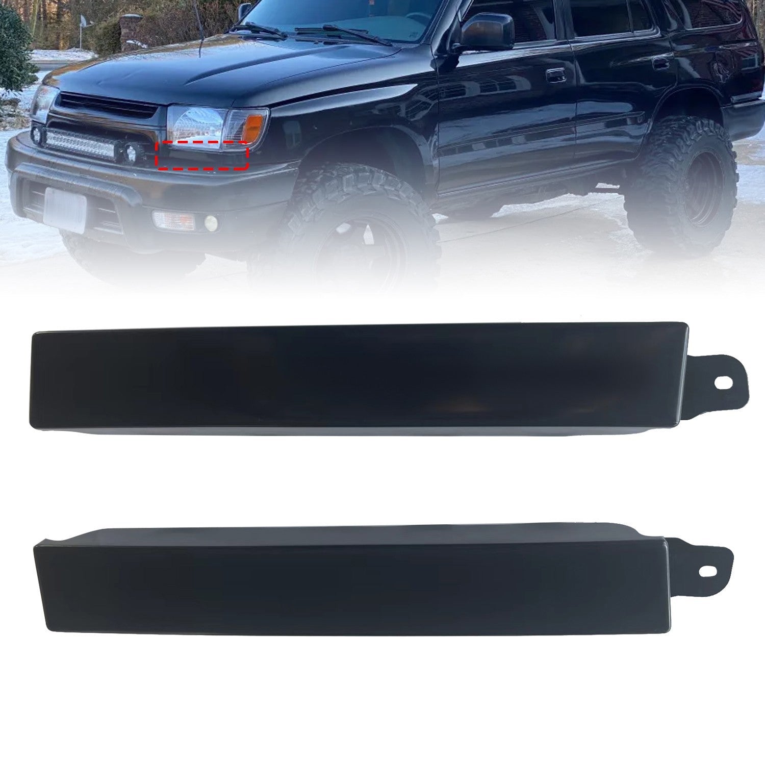 1996-2002 Toyota 4Runner Front Bumper Grille Headlight Filler Trim Panel