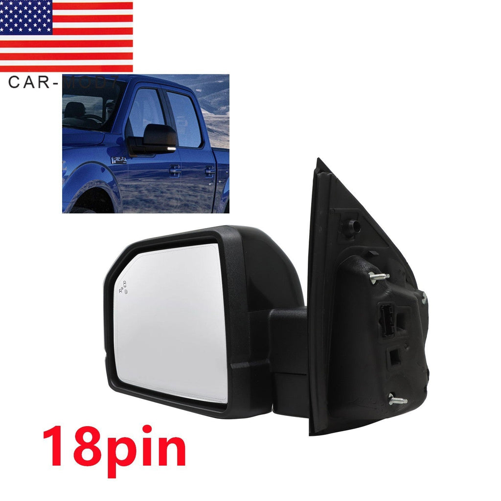 Left Side Power Folding Mirror w/ Memory & Blind Spot for 2015-2020 Ford F-150