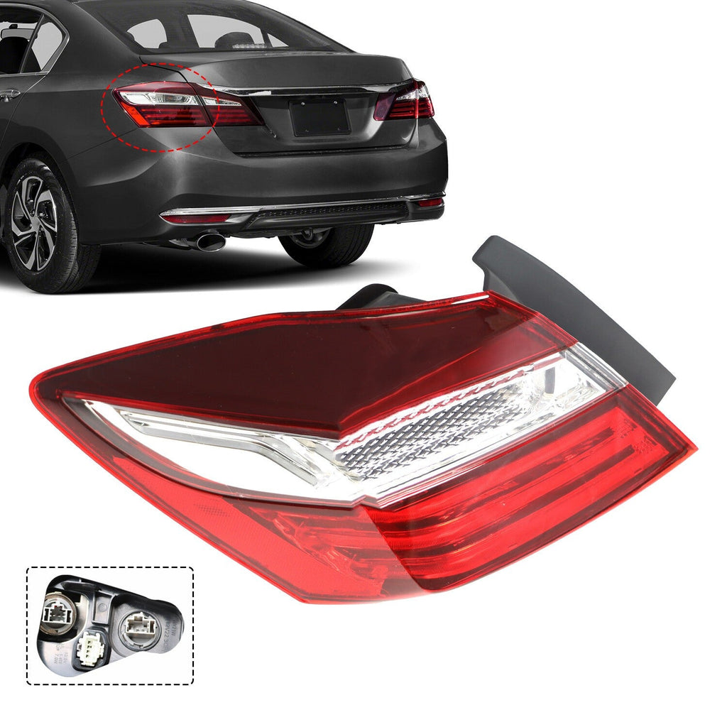 Left Driver Side Outer Tail Light for 2016-2017 Honda Accord Sedan