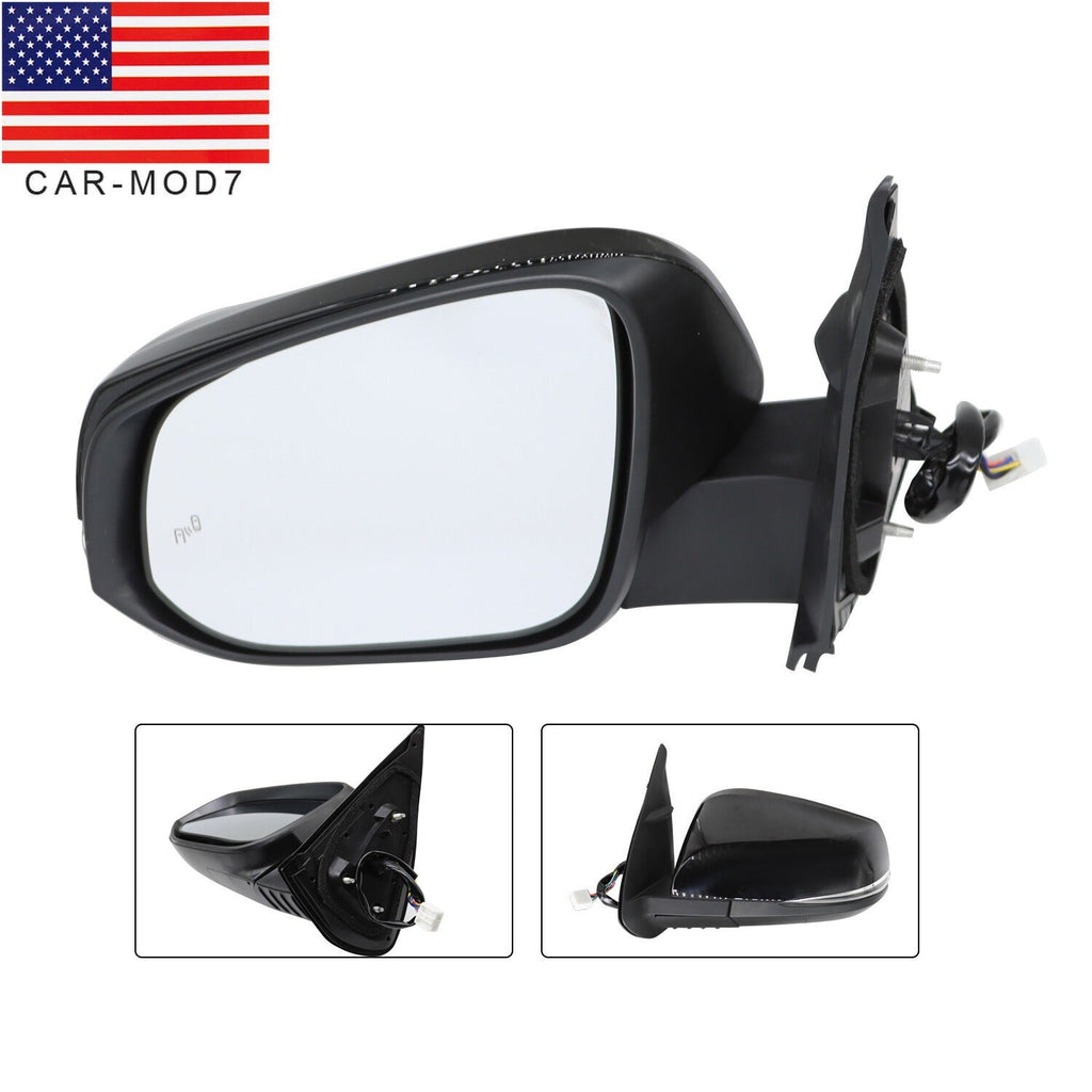 Left Power Heated Driver Mirror for Toyota Tacoma 2016-2023 No Side Camera
