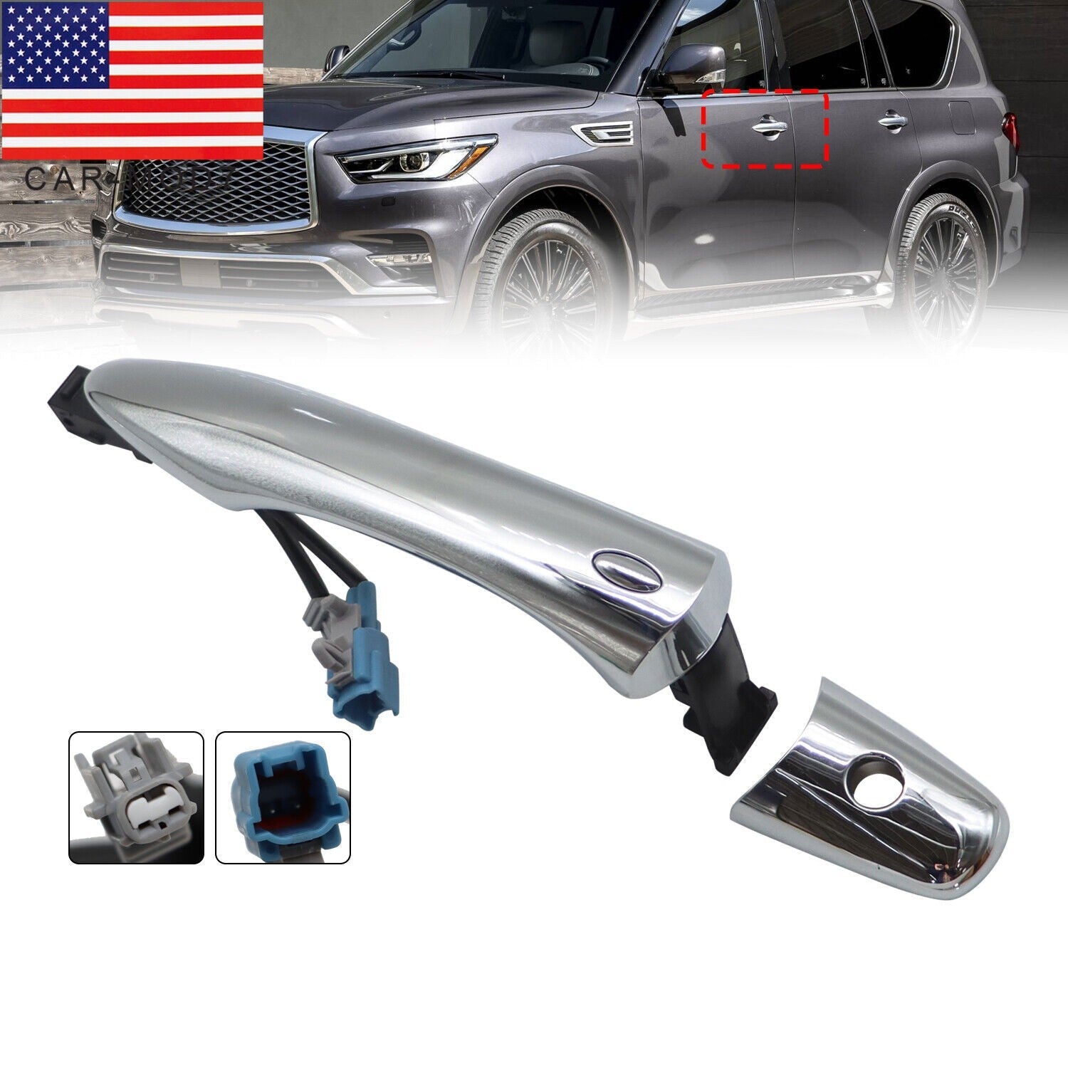 Front Left Exterior Door Handle 806401BA0A for 2008-2020 INFINITI