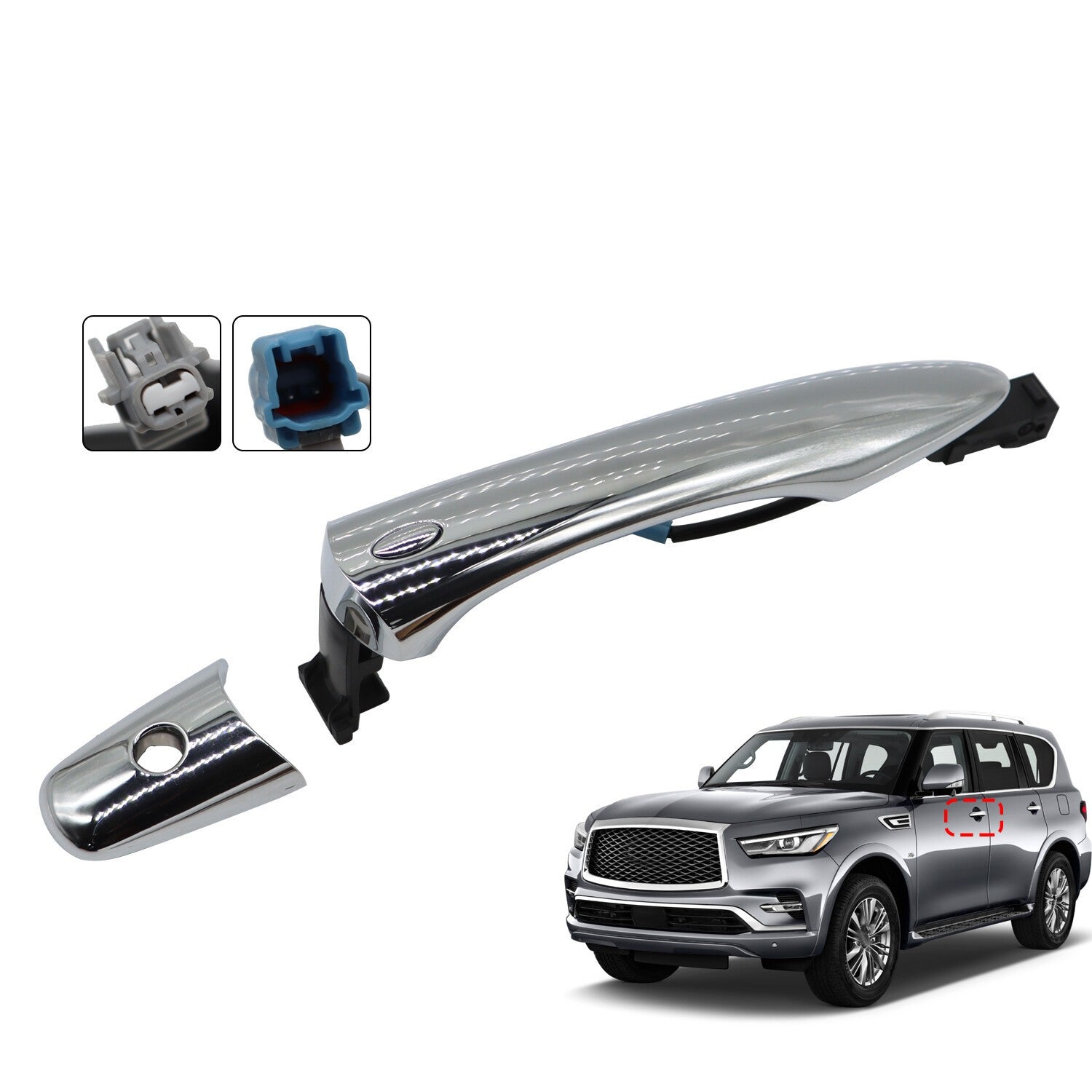 Front Left Exterior Door Handle 806401BA0A for 2008-2020 INFINITI