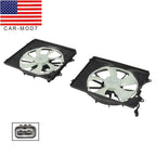 Fist AC Condenser & Radiator Cooling Fan Set for 2011-2016 Honda Odyssey
