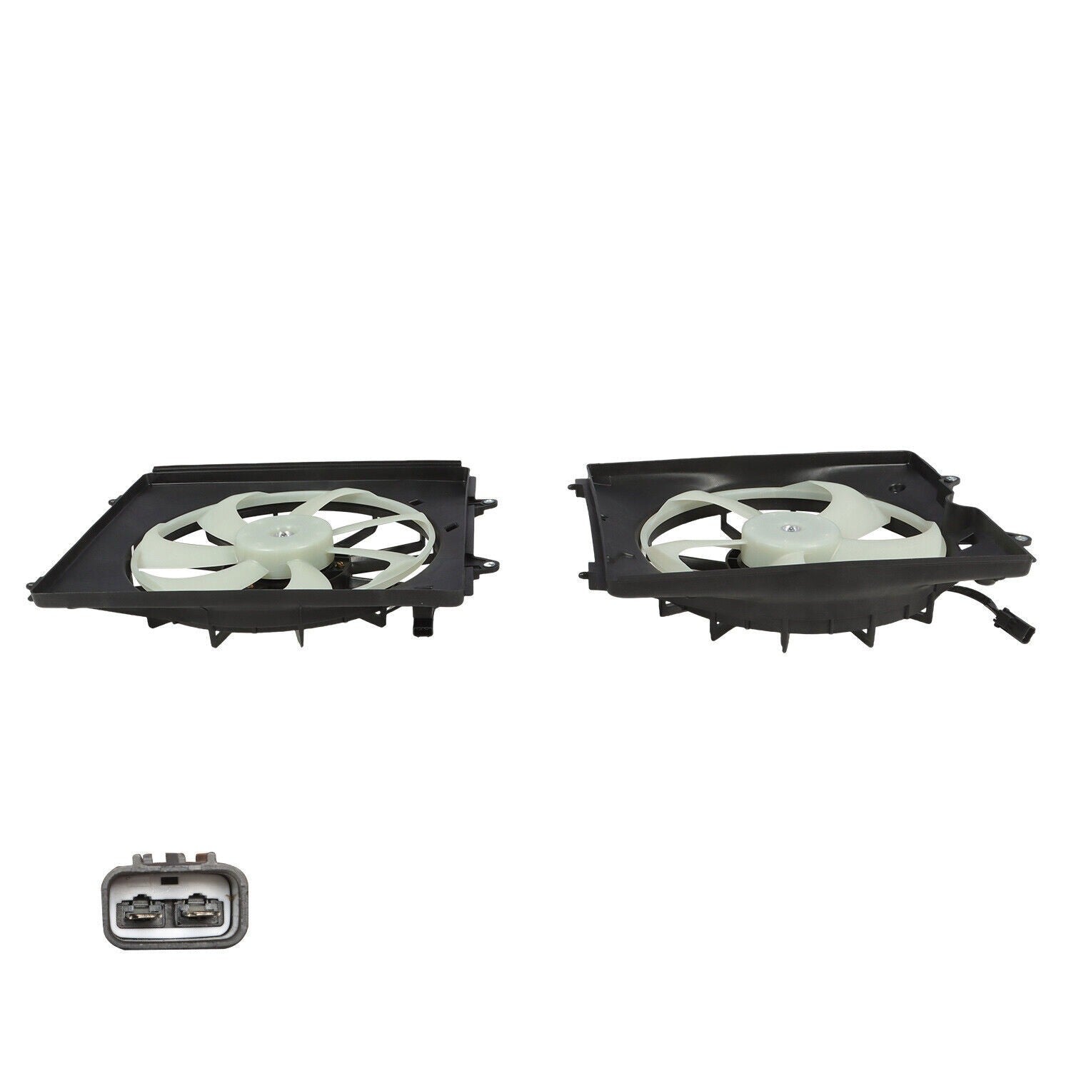 Fist AC Condenser & Radiator Cooling Fan Set for 2011-2016 Honda Odyssey