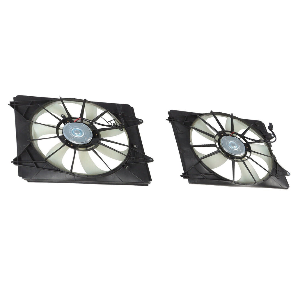 Fist AC Condenser & Radiator Cooling Fan Set for 2011-2016 Honda Odyssey