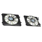 Fist AC Condenser & Radiator Cooling Fan Set for 2011-2016 Honda Odyssey