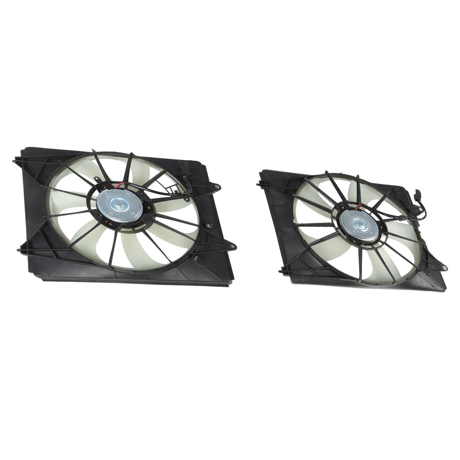 Fist AC Condenser & Radiator Cooling Fan Set for 2011-2016 Honda Odyssey