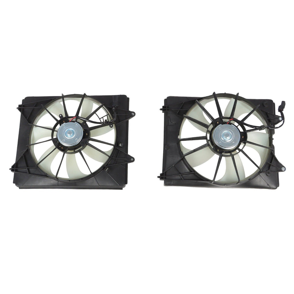 Fist AC Condenser & Radiator Cooling Fan Set for 2011-2016 Honda Odyssey