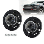 Fit for 2014-2021 Jeep Grand Cherokee Front Fog Lights Left & Right Clear Lens
