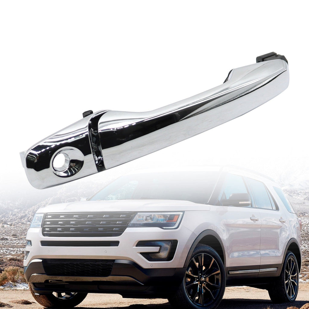 Chrome Front Left Exterior Door Handle for Ford Explorer Edge 2011-2017