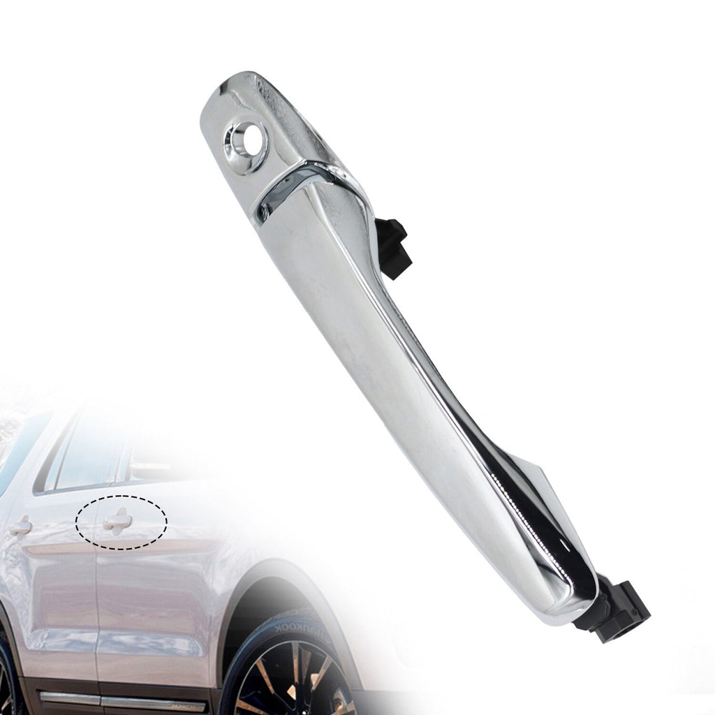 Chrome Front Left Exterior Door Handle for Ford Explorer Edge 2011-2017