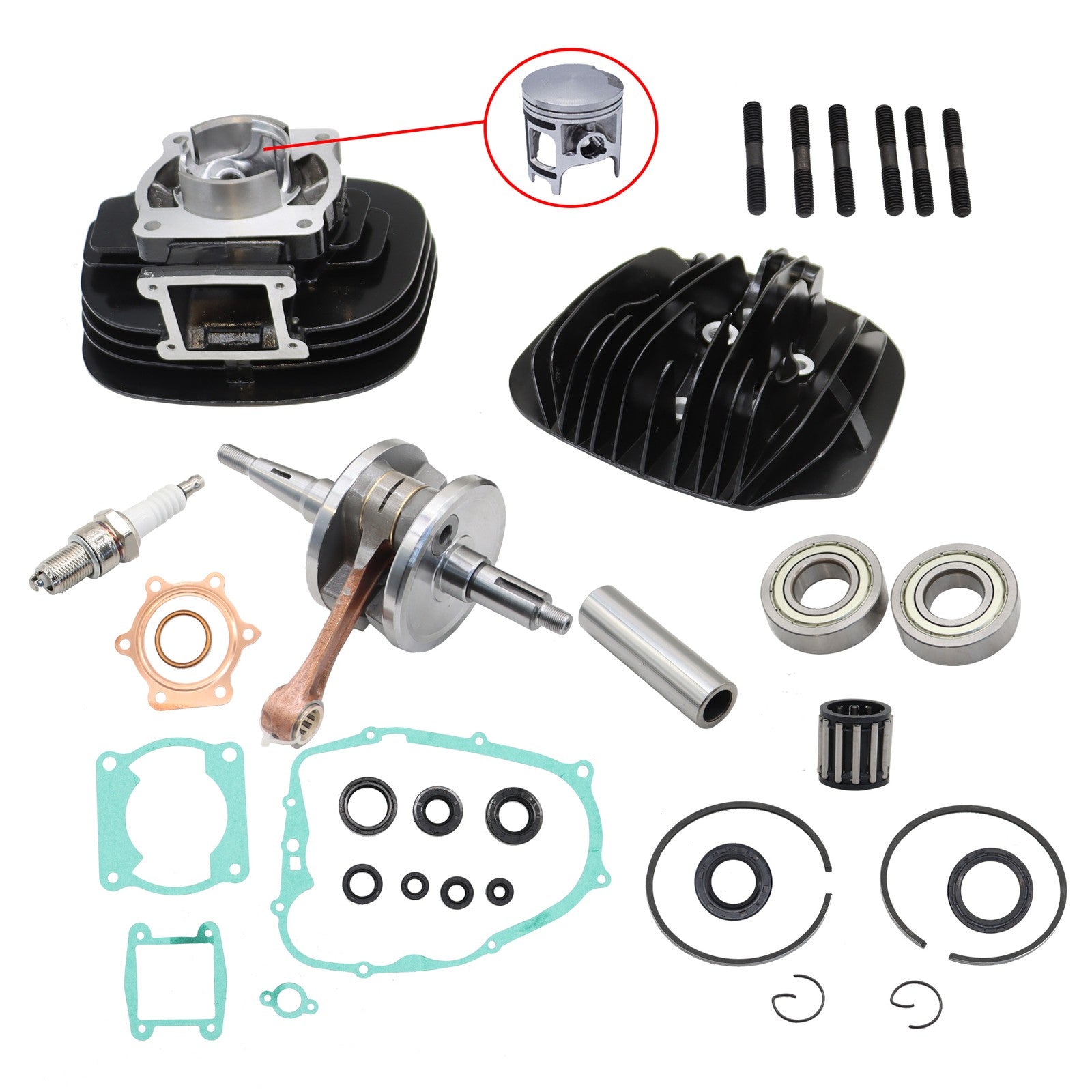 Yamaha Blaster 200 YFS Engine Rebuild Kit Crankshaft Cylinder 1988-2006