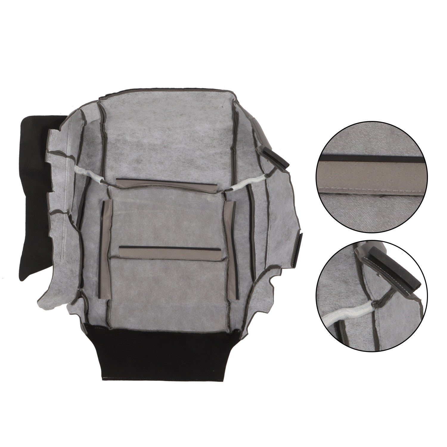 Driver Bottom Cloth Cover 2-Tone Gray for 2014-2018 Toyota Tundra