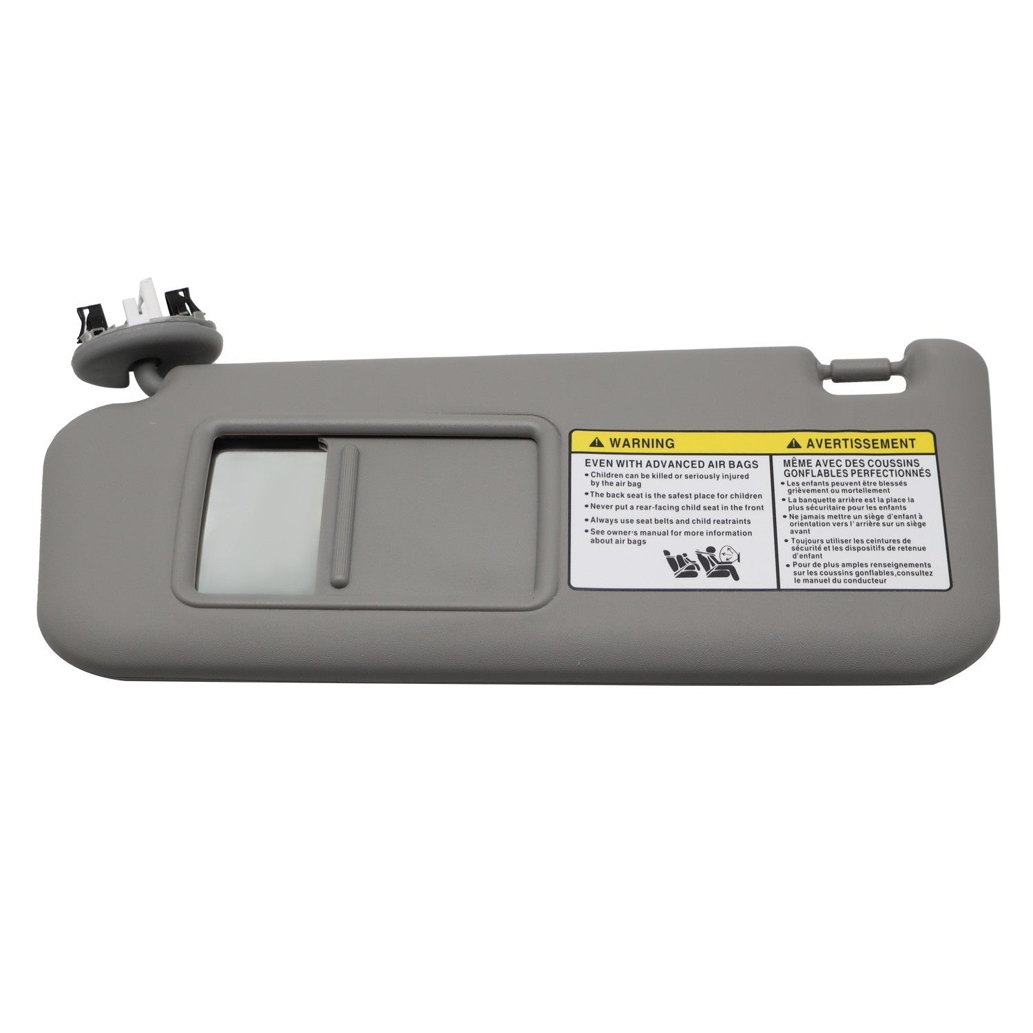 2006-2012 Toyota RAV4 Left Driver Gray Sun Visor 74320-42501-B2