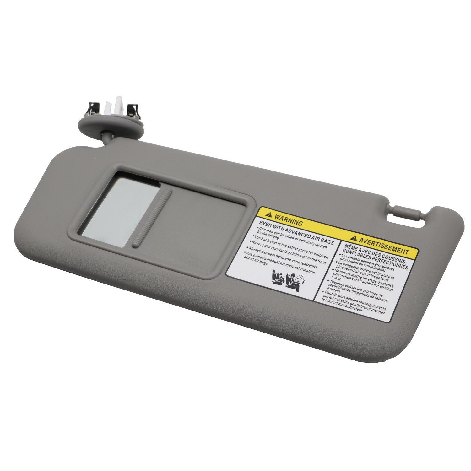 2006-2012 Toyota RAV4 Left Driver Gray Sun Visor 74320-42501-B2
