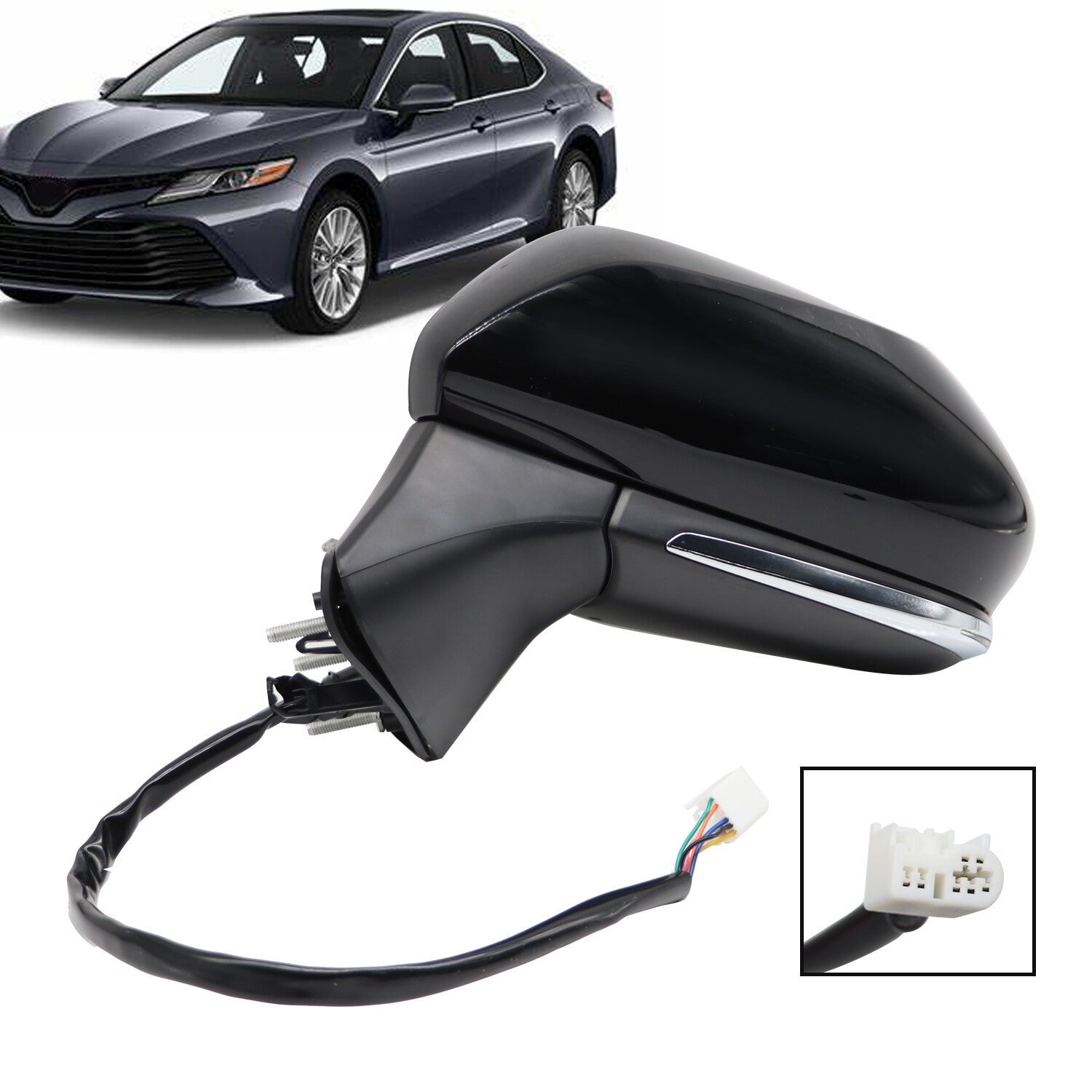 Driver Side Heated Blind Spot Mirror for 2018-2022 Toyota Camry Left