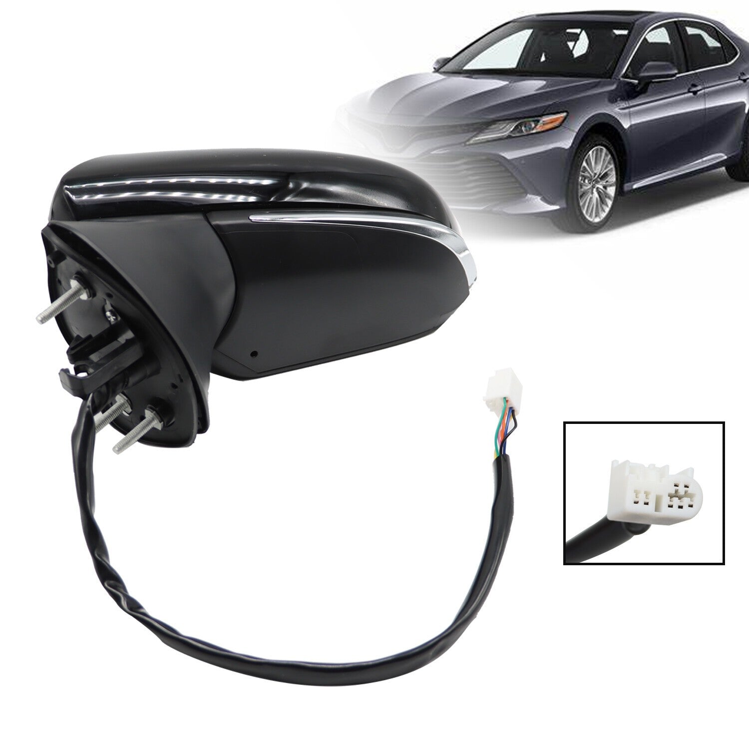 Driver Side Heated Blind Spot Mirror for 2018-2022 Toyota Camry Left
