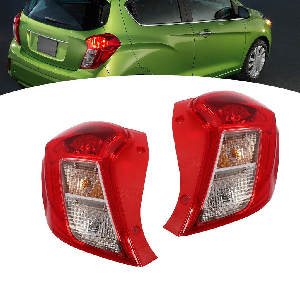 Chevy Spark 2016-2022 Rear Stop Tail Light Lamp Halogen Driver & Passenger Set