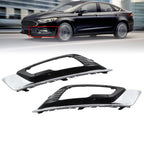 2017-2018 Ford Fusion Chrome Fog Light Bezel Trim Driver & Passenger Set