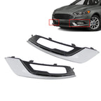 2017-2018 Ford Fusion Chrome Fog Light Bezel Trim Driver & Passenger Set