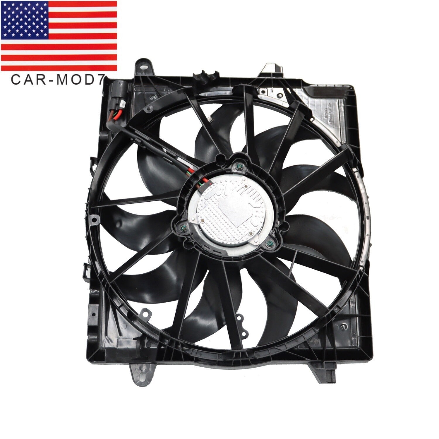 Engine Radiator Cooling Fan Assembly w/Shroud for Jeep JT Gladiator JL Wrangler
